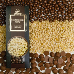 Драже Кедровый орех в молочном шоколаде коробка 100г