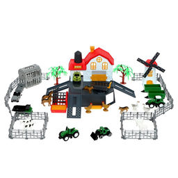 Игровой набор «Ферма», парковка для машин, амбар, вольеры, транспорт, животные