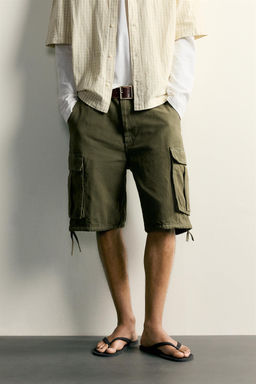 BERMUDA CARGO RELAXED FIT / Verde - Zara фото 2