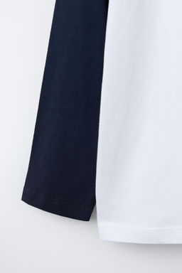 RAGLAN SLEEVE T-SHIRT WITH EMBROIDERED TEXT - Zara фото 4
