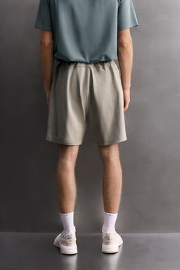 PANTALONES CORTOS TRAINING MEZCLA ALGOD?N 9 / Blanco - Zara фото 3