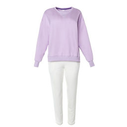 Костюм спортивный женский: свитшот, брюки, MINAKU: Casual Collection, размер 52, сиреневый