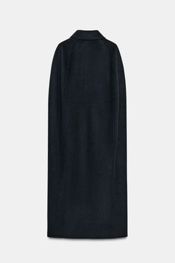 OVERSIZE WOOL BLEND CAPE ZW COLLECTION LIMITED EDITION - Zara фото 3