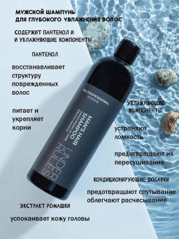 TNL Under Rules Шампунь увлажняющий мужской , 400 мл