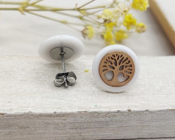 Серьги с керамикой