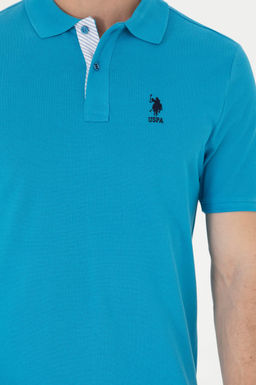 Мужская кобальтово-синяя базовая футболка - U.s. polo assn фото 14