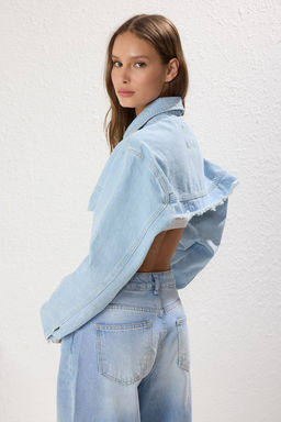 Mavi More Sustainable Crop Denim Ceket TWOSS25CE00032