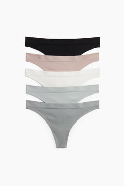 Pack 5 bragas thong Seamless - H&m фото 2