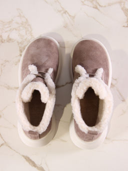 Ботинки 308.927be.Капучино замша з/мех