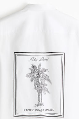 Camisa resort estampada Relaxed Fit - H&m фото 6