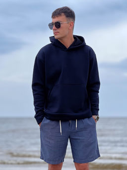 Толстовка, Худи К201-ИЗИ Темно-синий