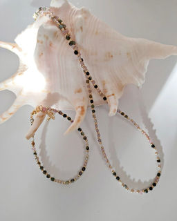 Комплект из натуральных камней и кристаллов