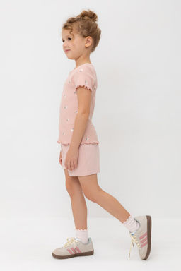 Шорты Crockid КР 400417-1 дымчатая роза футер  фото 3