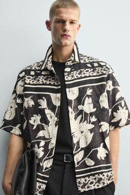 LEAF PRINT SHIRT - Zara фото 5