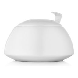 Сахарница фарфоровая с крышкой Walmer Savanna, 0.35 л, цвет белый