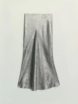 Юбка макси из блестящей ткани / Zarina