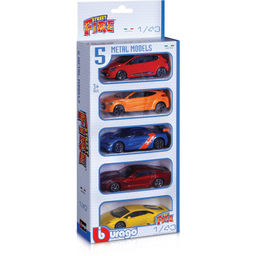 BBurago. Набор металлических машинок "Street Fire" 1:43 5 шт. арт.18-30005