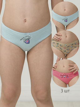 GULB3294/1(3шт. в упаковке) трусы для девочек