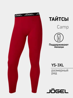 Тайтсы компрессионные JOGEL CAMP PerFormDRY Baselayer Tights, гранатовый