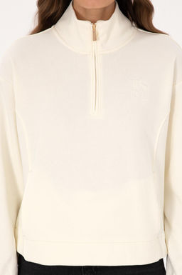 Kad_n Krem Sweatshirt - U.s. polo assn фото 6