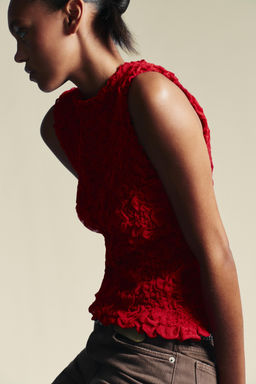 TEXTURED KNIT TOP - Zara фото 4