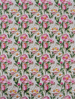 Цена за 10 шт. Бумага упаковочная глянцевая Цветочная поляна, 70 ? 100 см