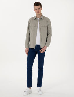 A__k Haki Slim Fit Jean G_mlek - Pierre cardin фото 4