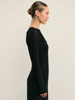 Лонгслив с декоративным узлом / Zarina  фото 4