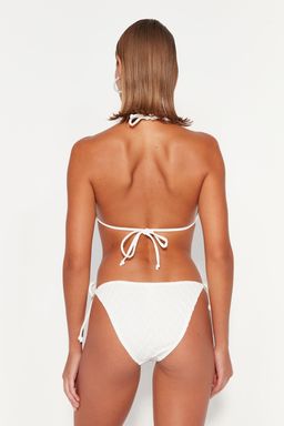 TRENDYOLMILLA Ekru Baglamal? Dokulu Regular Bikini Alt? TBESS23BA00250  фото 6