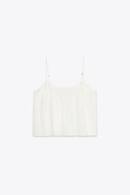 EMBROIDERED COTTON TOP - Zara фото 10
