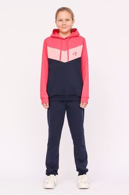 CRB wear/!CWJG 90114-25 Костюм для девочки (толстовка, брюки),малиновый/Ex.Cherubino