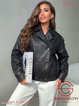 Кожаная женская куртка - Bruno фото 3