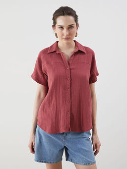 Loose Fit Dokulu Kad?n G?mlek