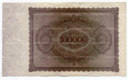 Банкнота 100000 марок 1923 года Германия