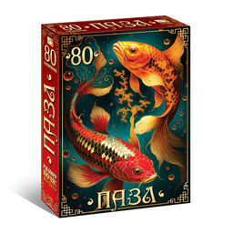 Цена за 2 шт. Пазл "Карпы кои", 80 элементов