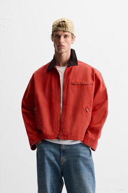 JACKET WITH CONTRAST COLLAR - Zara фото 2