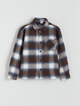 Uzun Kollu Ekose Erkek ?ocuk G?mlek