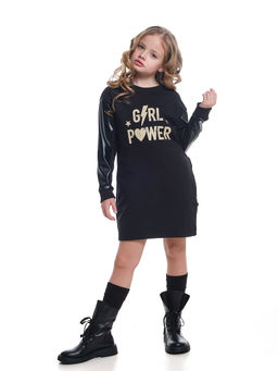 Платье для девочки подростка с принтом UD 7751 черный - Mini maxi фото 6