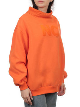 2510 ORANGE Толстовка женская (85% хлопок, 10% полиэстер, 5% спандекс) - Fashion фото 2