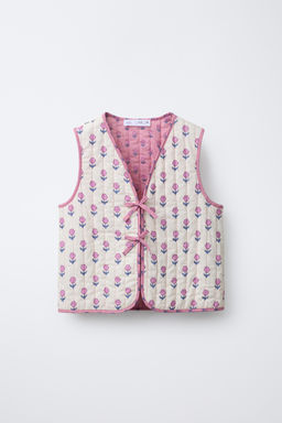 PRINTED PANELLED WAISTCOAT