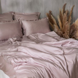 Простыня 1.5 спальная SL Home Tencel, 160×235 см, пудра, тенсель