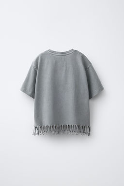 CAMISETA FLECOS Y TACHAS / Gris antracita