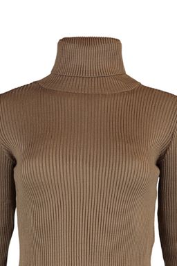 Kahverengi Basic Bal?kc? Yaka Triko Kazak TWOAW21KZ1279 - Trendyolmilla фото 7