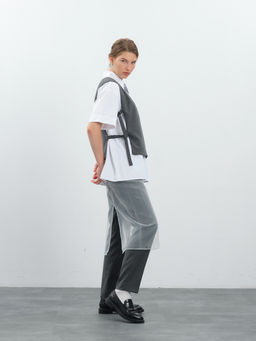 Серые зауженные брюки virele