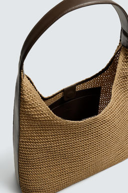 BOLSO SHOPPER TRENZADO / Blanco Crudo - Zara фото 6