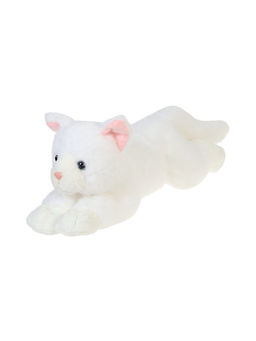 Мягкая игрушка "Ленивый котик" цвет белый, 49 см