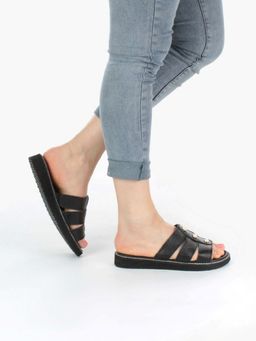 08-K18 BLACK Сандалии женские (натуральная кожа) - Фабричный китай фото 3