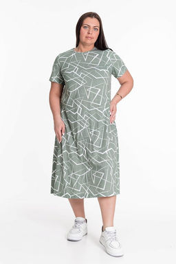 Платье 324105а Хаки - Елена фото 2
