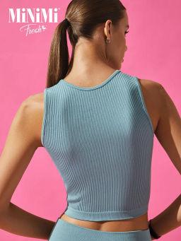 Mi 1241AS Fresh Майка Топ (кашкорсе), PA - nebbia - Minimi фото 2