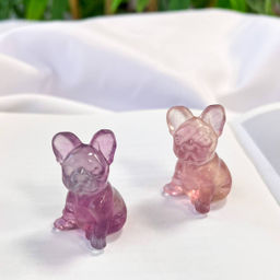 Фигурка Французский Бульдог из Флюорита - Радуга самоцветов фото 3